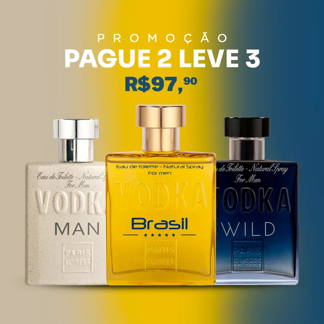 Kit 3 Perfumes Masculinos (Pague 2 Leve 3)